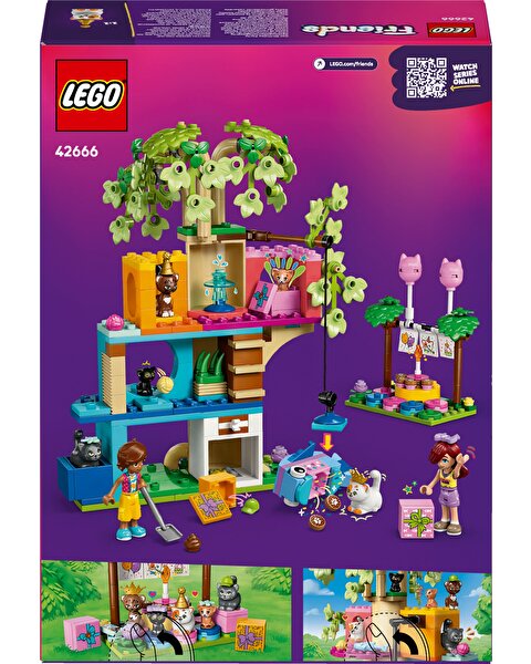 LEGO Friends Kedi Doğum Günü Partisi ve Ağaç Ev 42666