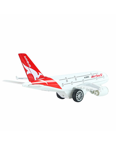 Diecast Çek Bırak Airbus Uçak Kırmızı
