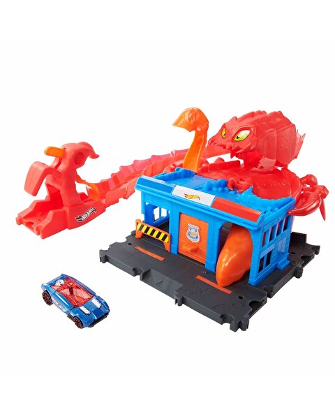 Hot Wheels Düşman Yaratıklar Oyun Seti Polis Karakolu HDR32