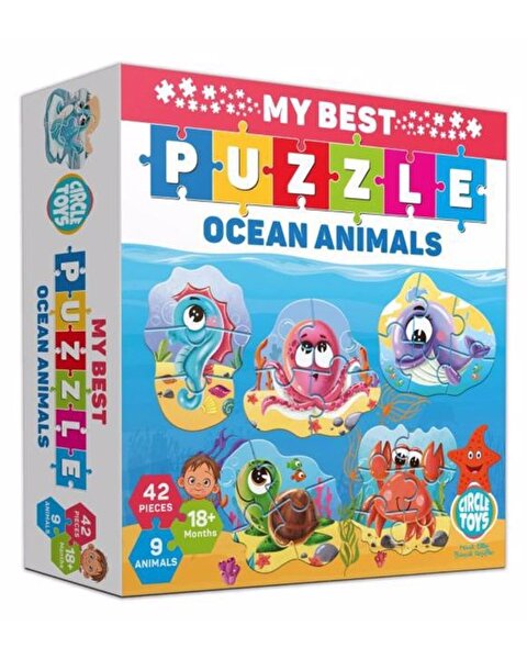 My Best Puzzle Ocean Animals Seti