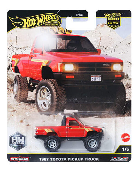 Hot Wheels Car Culture Premium Arabalar 1987 Toyota Pickup Truck JBK73