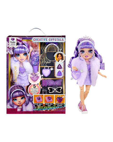 Rainbow High Kristal Serisi Bebekleri Violet Willow