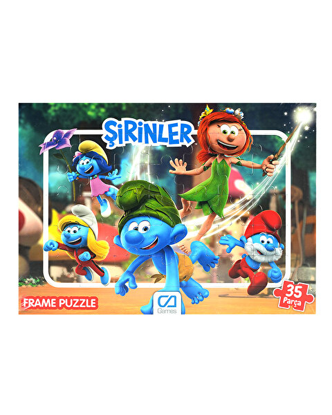 Şirinler Frame Puzzle 35 Parça