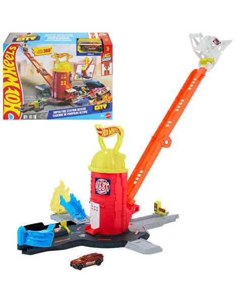 Hot Wheels City Süper İtfaiye İstasyonu Oyun Seti JHL95