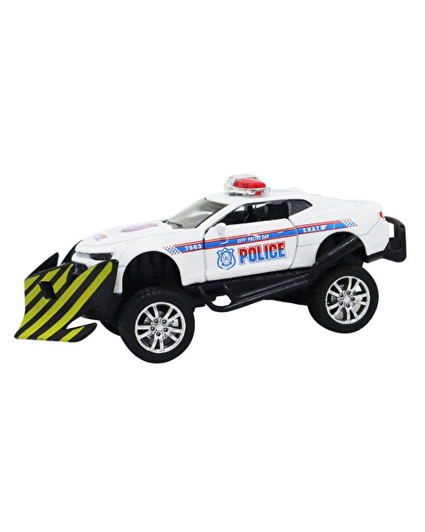 Çek Bırak Kar Küreme Polis Aracı Beyaz
