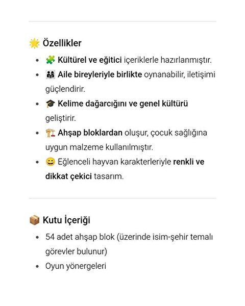 İsim Şehir Towers Denge Oyunu