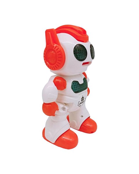 Uzaktan Kumandalı Sesli Disk Atan Robot Turuncu