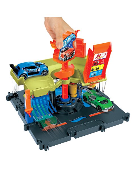 Hot Wheels Şehir Hayatı Serisi Araba Yıkama İstasyonu Oyun Seti HDR27