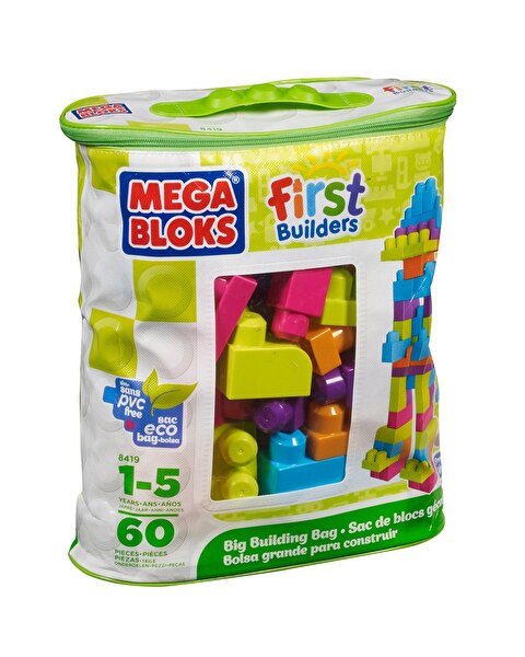 Mega Bloks First Builders 60´lı Blok Torbaları (Yeşil)