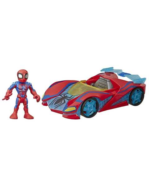 Marvel Super Hero Adventures Mega Mini Figür ve Araç Spider Man E7932