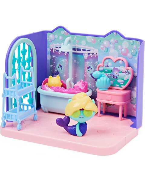 Gabby’s Dollhouse Deluxe Oda Oyun Seti Mercat Primp and Pamper Bathroom