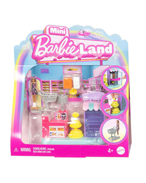 Barbie Mini BarbieLand Bebek ve Oyun Seti JCR33
