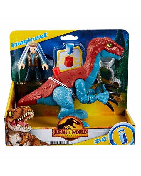 Imaginext Jurassic World Araçlar Therizinosaurus ve Owen GVV63