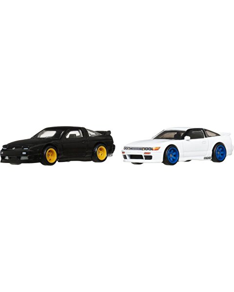 Hot Wheels 2'li̇ Premi̇um Araba Seti̇ 96 Nissan 180SX Type X & Nissan Sileighty JBK96