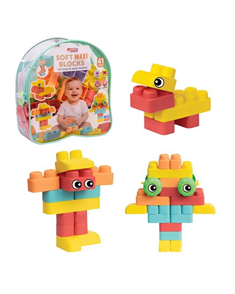 Oyuncak Çantalı Soft Maxi Bloklar 41 Parça