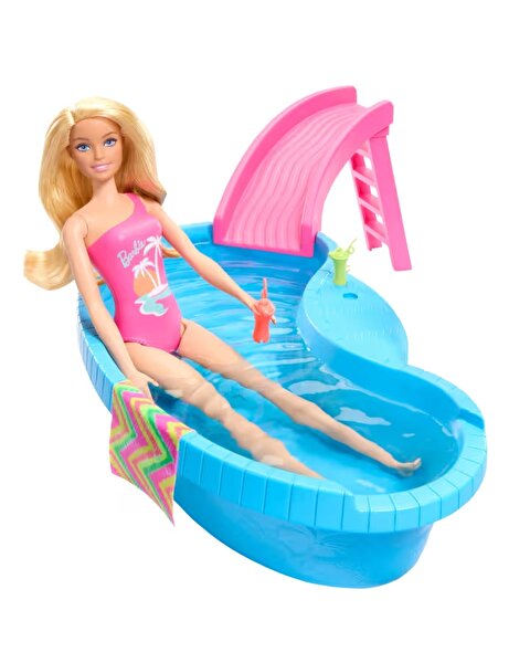 Barbie Bebek ve Havuz Oyun Seti HRJ74
