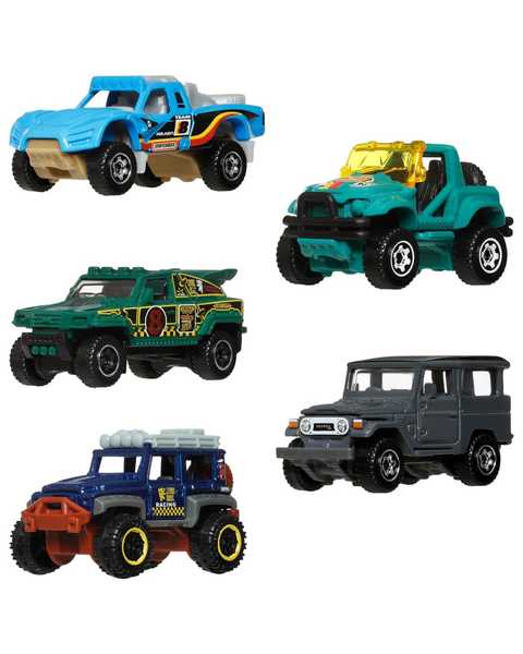 Matchbox Beşli Araba Seti Adventure Seekers JJP28