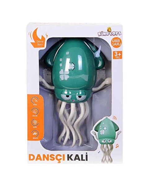 Dansçı Kali Müzikli Işıklı Hareketli Ahtapot Yeşil
