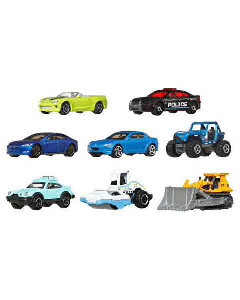 Matchbox 1:64 Ölçekli Metal 8'li Araba Seti JCT88