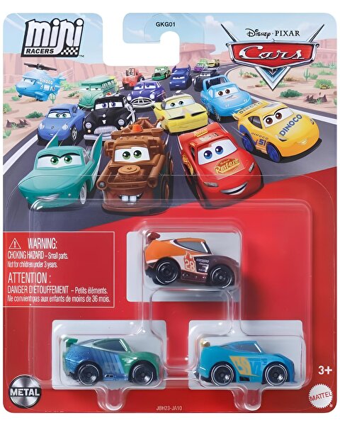 Cars Mini Karakter Arabalar Üçlü Paket JBH23