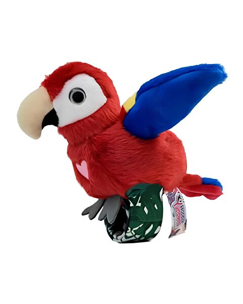 Happy Yappers Slap Bant Kırmızı Konuşan ve Taklit Eden Papağan