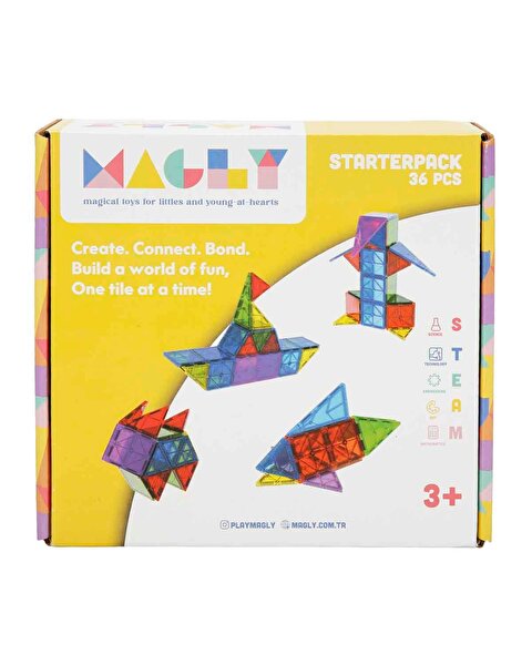 Magly Manyetik 3 Boyutlu Yapı Blokları 36 Parça