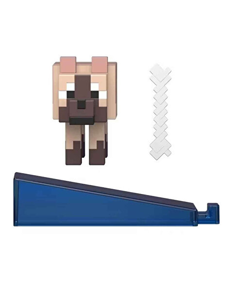 Mi̇necraft Aksesuarlı Fi̇gür Chestnut Wolf JJR90
