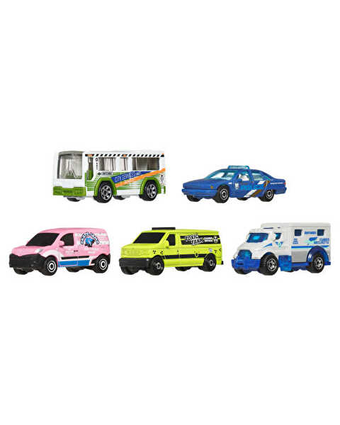 Matchbox Beşli Araba Seti Mbx City Drivers V JBX21