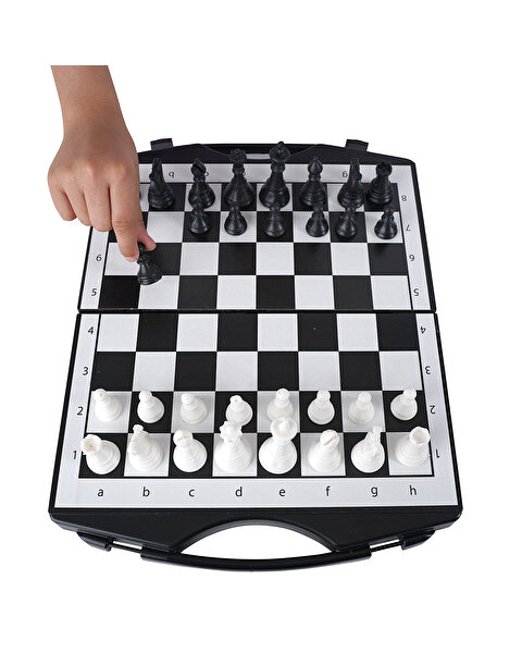 Çantalı 3’lü Dama Tavla ve Satranç Oyun Seti