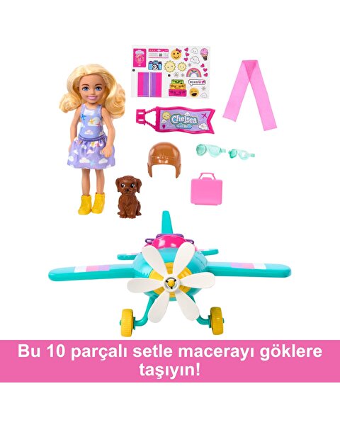 Barbie Chelsea'nin Pervaneli Mini Uçağı Oyun Seti HTK38