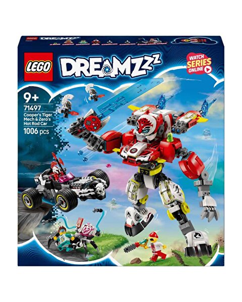 LEGO DREAMZzz Cooper’ın Kaplan Robotu ve Zero’nun Hot Rod Arabası 71497