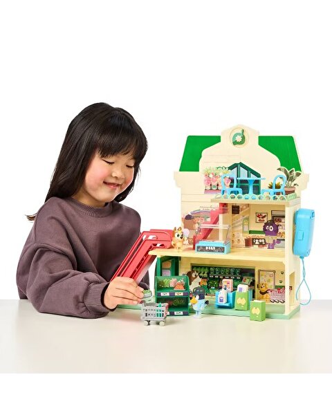 Bluey Yürüyen Merdivenli Süpermarket Oyun Seti