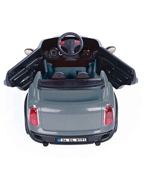 Dolu Oyuncak Ride On Kumandalı 12 Volt Akülü Araba Gri