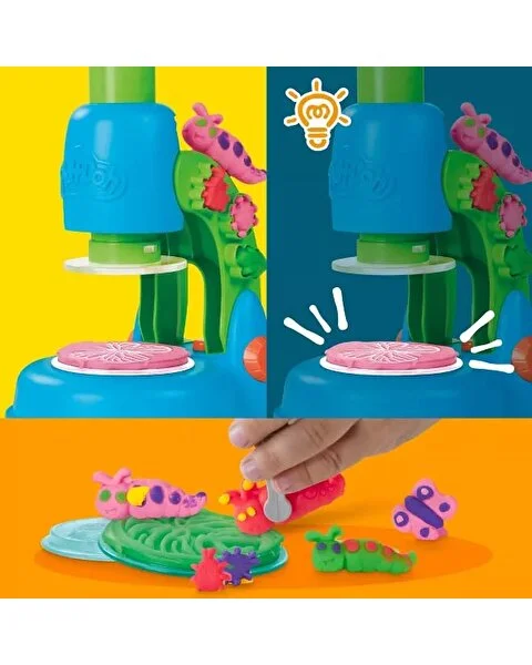 Play Doh Işıklı Mikroskop Oyun Seti