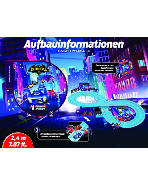 Carrera First Batwheels Aksiyon Zamanı Yarış Pisti Seti