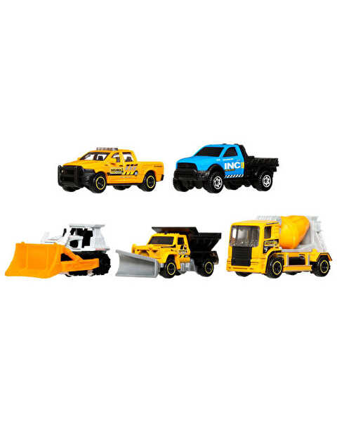 Matchbox Beşli Araba Seti Construction Crew JJP26