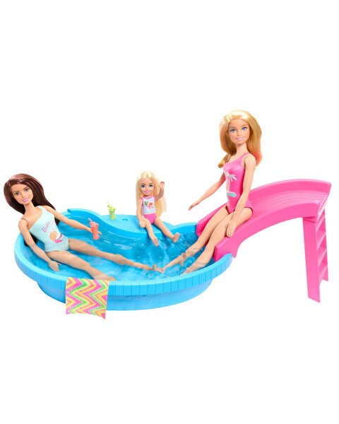 Barbie Bebek ve Havuz Oyun Seti HRJ74