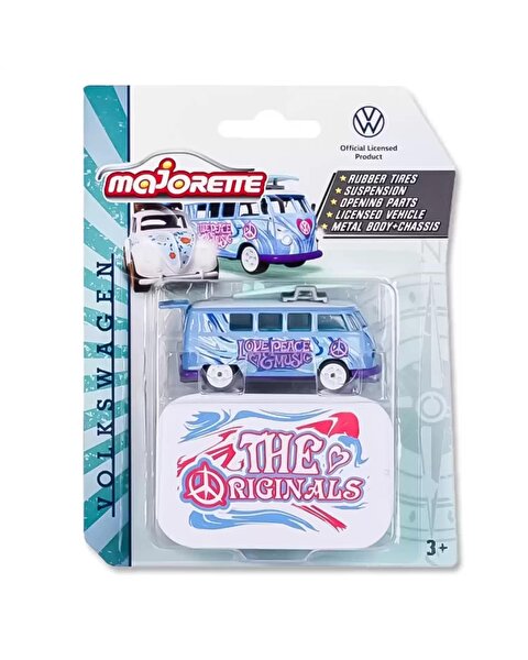 Majorette Vw The Originals Deluxe Cars Volkswagen T1 Mavi