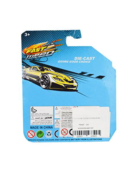 Die Cast Zırhlı Mavi 1:64 Ölçekli Araba
