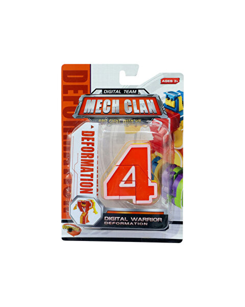 Dönüşen Neon Rakamlar 4 Numara