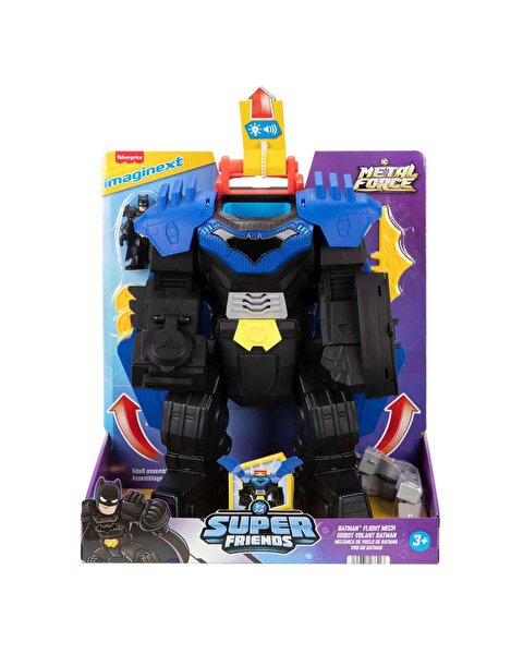 Imaginext Sesli ve Işıklı DC Metal Force Super Friends Batman Uçuş Aracı JDL03