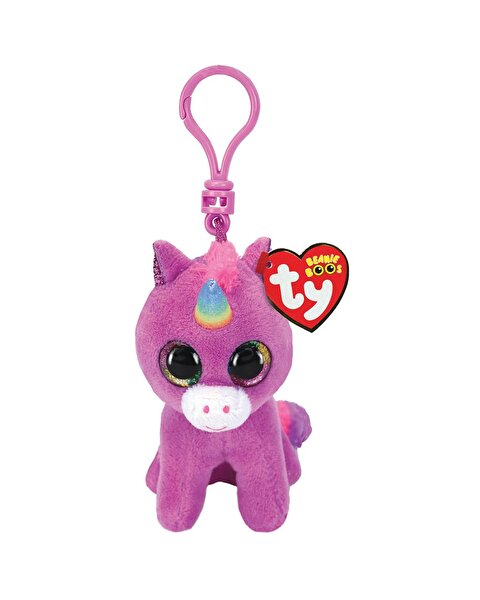 TY Beanie Boo's Mor Unicorn Rosette Anahtarlık 12 Cm