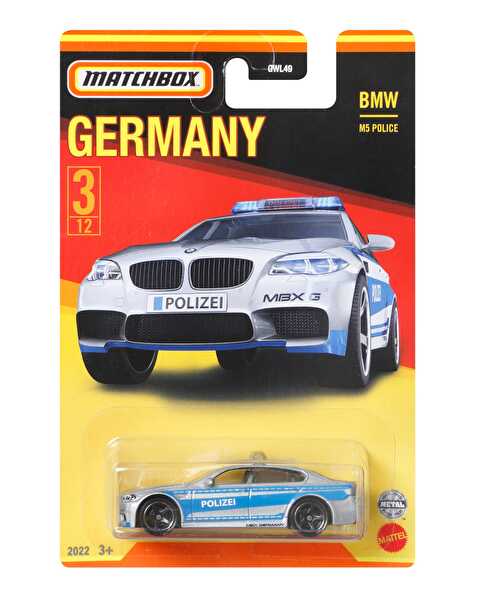 Matchbox Almanya Araçları Serisi BMW M5 Police HFH46