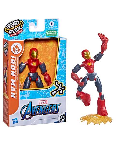 Avengers Bend ve Flex Missions Figür Iron Man F4964