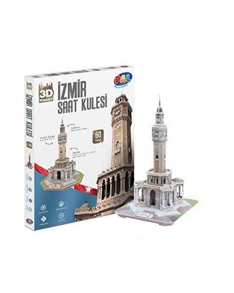 Pal 3D Puzzle 60 Parça İzmir Saat Kulesi