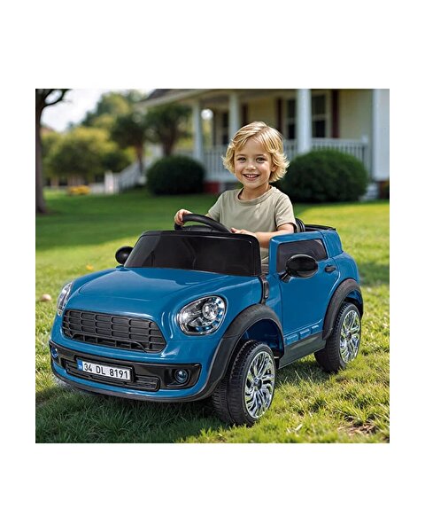 Dolu Oyuncak Ride On Kumandalı 12 Volt Akülü Araba Mavi