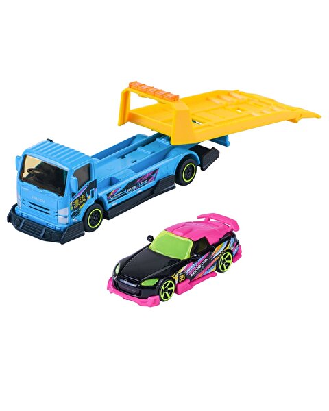 Majorette JDM Legends Tuning Transporter Isuzu NPR + Honda S2000