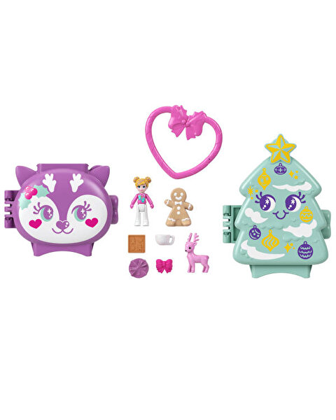 Polly Pocket Sevimli Yılbaşı 2'li Paket Oyun Seti JGM53