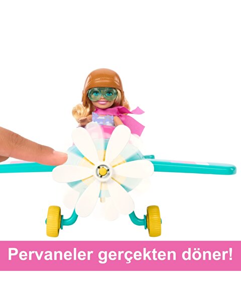 Barbie Chelsea'nin Pervaneli Mini Uçağı Oyun Seti HTK38