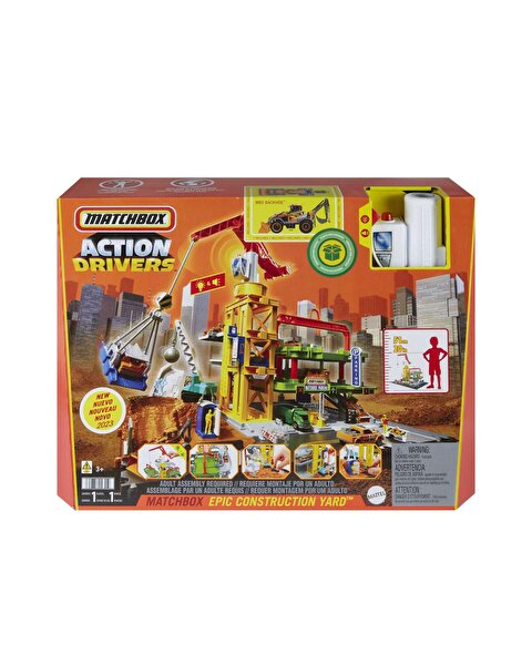 Matchbox Action Drivers Dev İnşaat Sahası Oyun Seti HPD63
